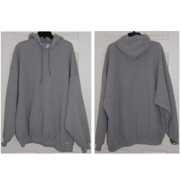Russell Athletic Other - Russell Athletic, 4XL Men's Dri-Power Hooded Fleece Sweatshirt, Light Gray
